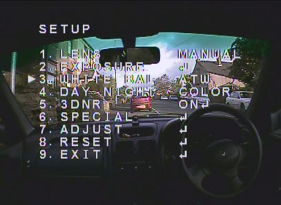 In Car Camera in Rally Stage
