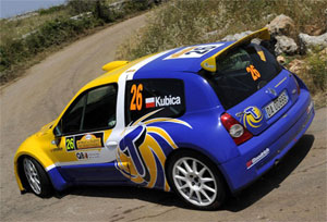 In Car Camera in Robert Kubica's Rally Car
