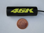 46Kam Bike Camera size compared to 2p coin.