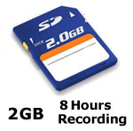 Helmet Camera - Solid State Memory - 2GB SD