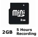 Bike Camera - Solid State Memory - 2GB Mini SD