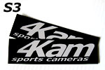 Helmet Camera, Onboard Cam Vinyl Stickers