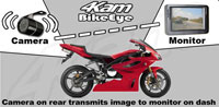 BikeEye - motorcycle wireless reversing camera, motorbike wireless rear view cam, bike rearview cameras