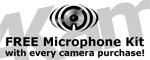 Free Bullet Camera Microphone Kit