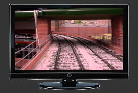Watch model train camera live on TV