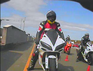 Track day onboard motorcycle camera