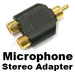 Helmet Camera Microphone - Stereo Adapter